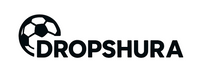 Black 'DROPSHURA' logo with a stylized drop shape on a white background