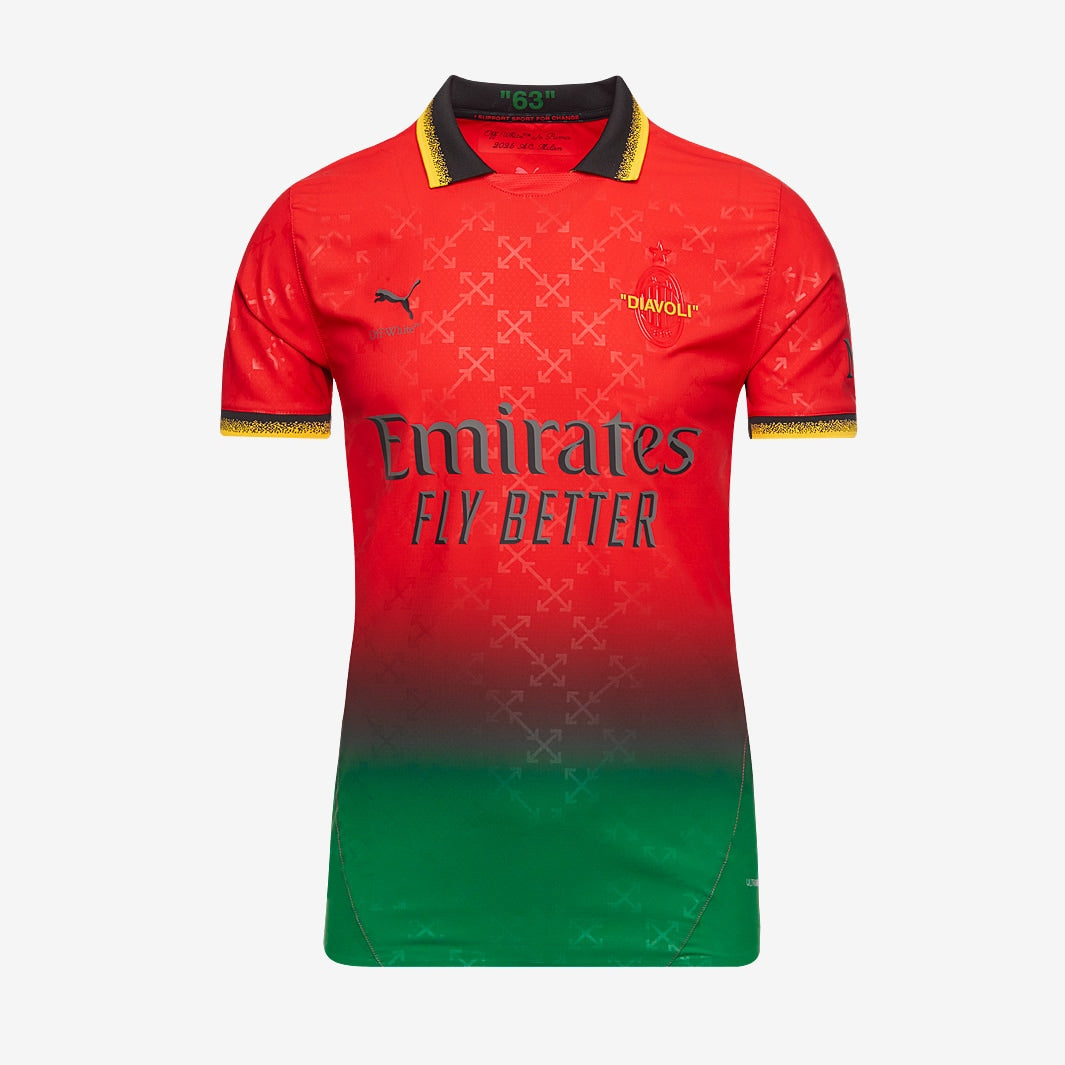 قميص حارس مرمى إيه سي ميلان بالتعاون مع أوف وايت الصورة الرئيسية