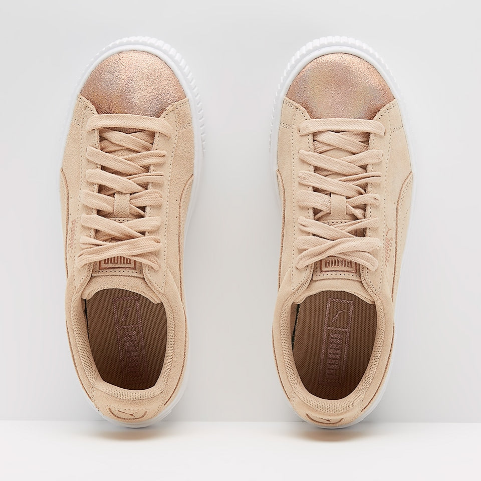 بوما النسائية ذات النعل السميك من جلد الغزال لونا لوكس