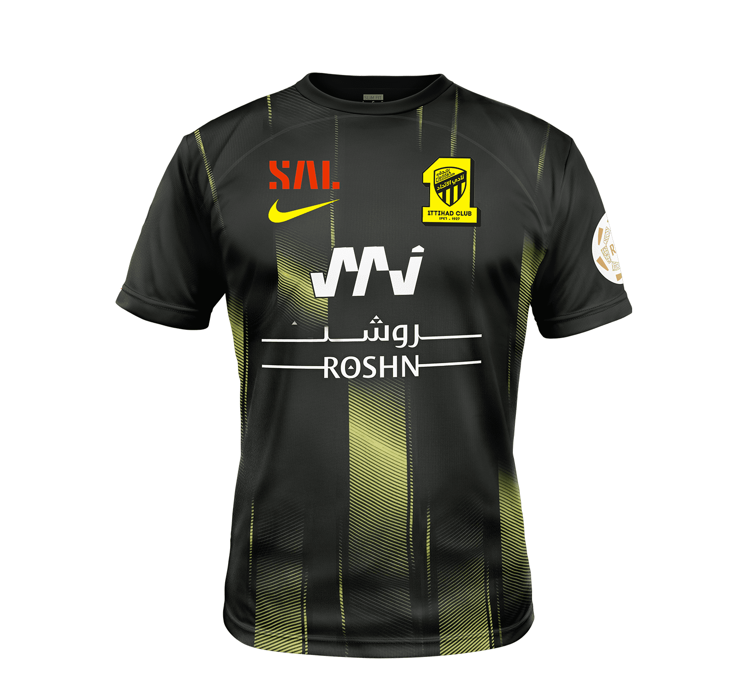 Nike Al-Ittihad 23/24 Third Jersey   تيشرت نادي الاتحاد الاحتياطي نسخة اللاعبين