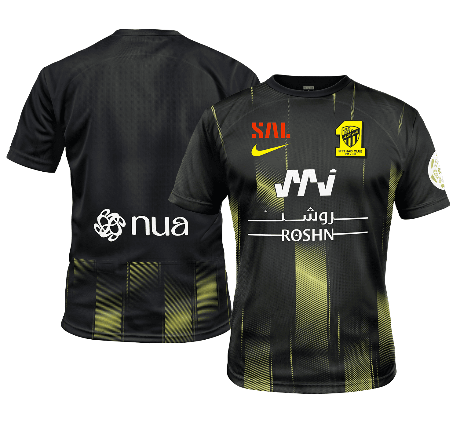 Nike Al-Ittihad 23/24 Third Jersey   تيشرت نادي الاتحاد الاحتياطي نسخة اللاعبين
