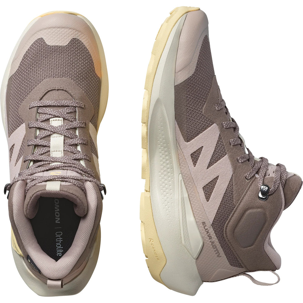 حذاء سالومون النسائي إليكسير أكتيف ميد غور-تكس